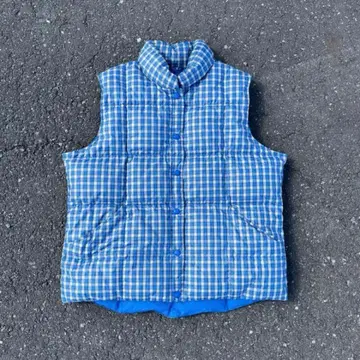 00s 랜즈 엔드 체크 다운 베스트