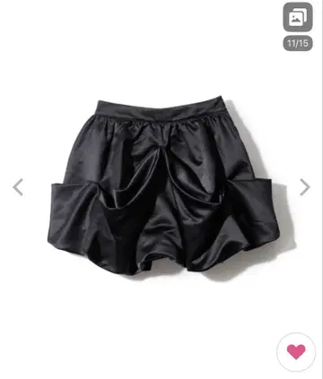 drape mini skirt 미사용 새상품 블랙 검정