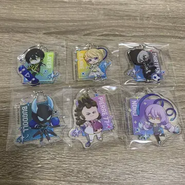 나침반 아크릴 키링 6개 세트