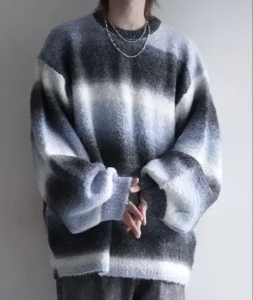 [ cussil ] 하이 기능성 니트 와이드 벌룬 슬리브 루즈 스웨터