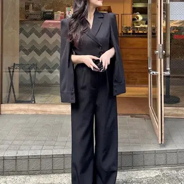 ROYAL PARTY 벨트 부착 케이프풍 올인원