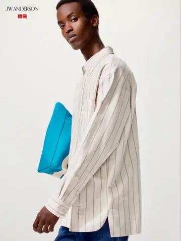 유니클로 x JW 앤더슨 옥스퍼드 셔츠 스트라이프