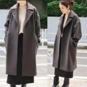 IENA 마테코 MANTECO 코트 그레이 40 울 혼방