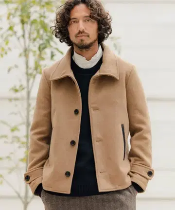 [ CAMBIO ] mj7960-멜톤 스탠드 카라 P 코트