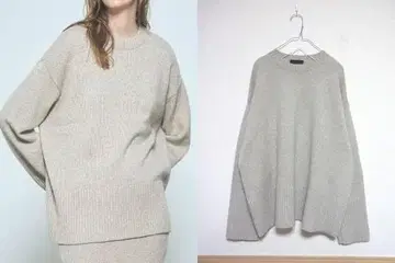 새상품급 N.O.R.C 노크 울 캐시미어 크루넥 니트 스웨터