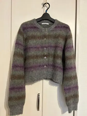 [ BEAUTY&YOUTH ] 스트라이프 크롭 가디건