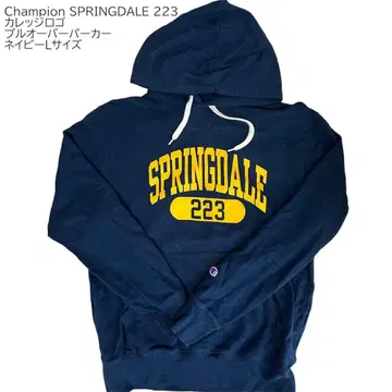 Champion SPRINGDALE 223 칼리지 로고 후드티 L 사이즈