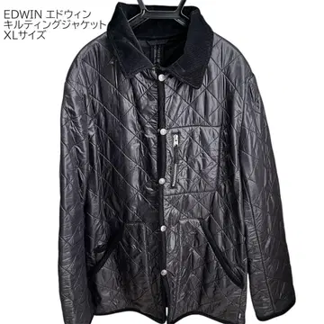 EDWIN 퀼팅 자켓 XL 사이즈 블랙