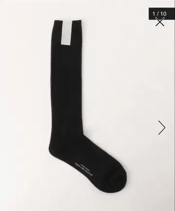 UNITED ARROWS 시어 삭스 롱 블랙