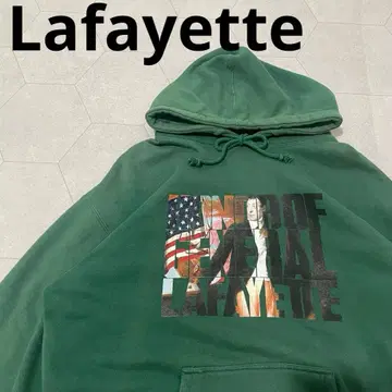Lafayette USA 그래픽 후드티 그린 구제 의류