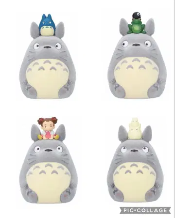 토토로 피규어 캡슐 토이 4개 세트 지브리 이웃집 토토로