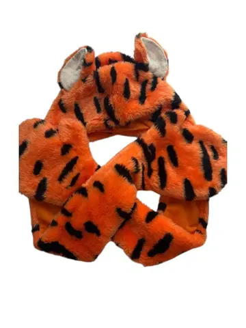 티거 후드 부착 머플러 캡