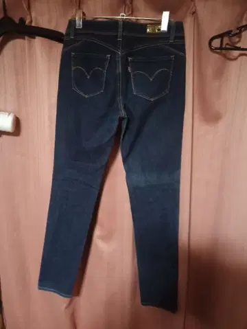 리바이스 스키니 데님 다크 블루