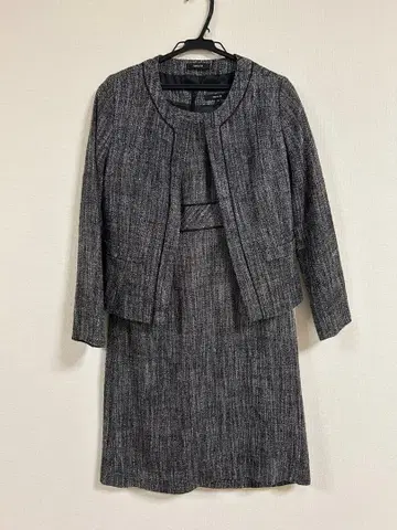 [ COMME CA ISM ] 그레이 계열 자켓 드레스 세트 M