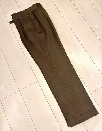 이가라시 트라우저 비스포크 슬랙스 사이즈 44 상당 다크 그린