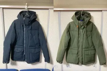 2벌 세트 코엔 coen 후디드 다운 자켓 충전솜 후드티