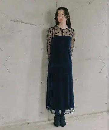 kaene 플로키 벨로아 2way 드레스