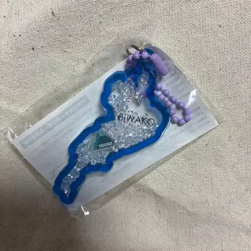 비와코 아크릴 키링 비와코 키링 이부키노사토 블루