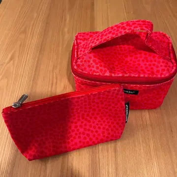 마리메꼬 도트 무늬 파우치 2개