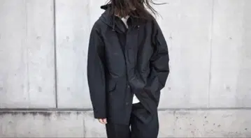 코튼 실크 밀리터리 후드티