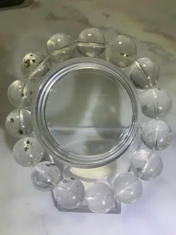 황철석 함유 쿼츠 13mm 후반 안지름 17mm
