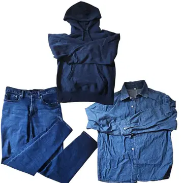 GU 묶음 판매 후드 맨투맨 데님 셔츠 청바지 S