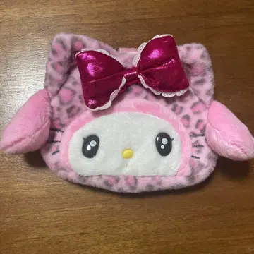 산리오 마이멜로디 페이스 파우치 갸루 고양이