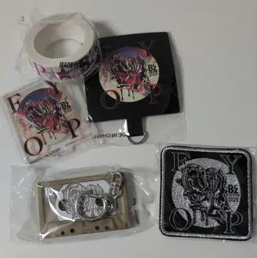 B'z FYOP 가챠 5종 세트 (키링, 스티커 등)