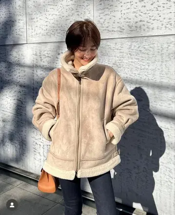 Ray BEAMS 무스탕 코트