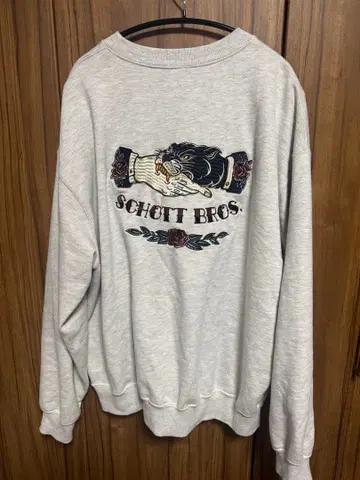 Schott 샷 맨투맨 SHAKE HAND & PANTHER