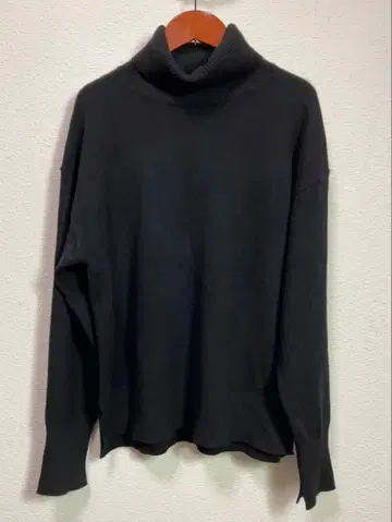 [ 23구 ] 여성용 블랙 터틀넥 니트 스웨터 긴팔 캐시미어