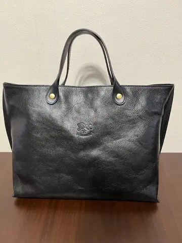 새상품급 일비종떼 가죽 토트백 블랙