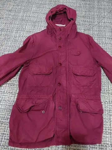 OMNIGOD 버건디 마운틴 후드티