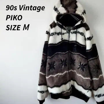 새상품급 90s vintage Piko 피코 보아 지퍼 후드티 보아 자켓