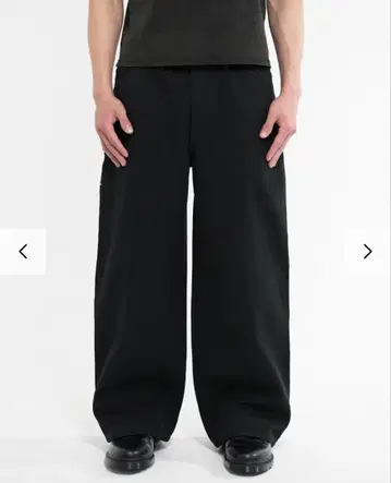 Asapmode 스태킹 캔버스 와이드 레그 팬츠