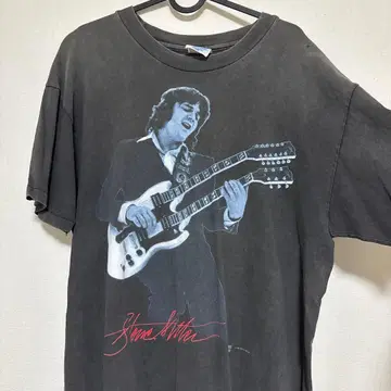 Hanes 다크 그레이 T셔츠 뮤지션 디자인