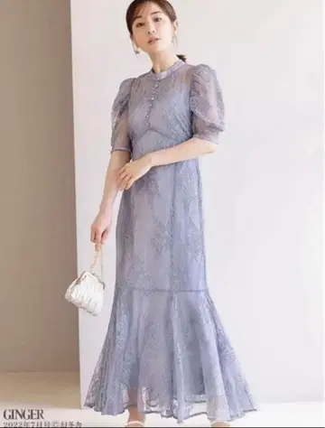 GRL 전체 레이스 롱 원피스