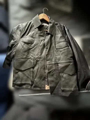 Animus 블랙 가죽 자켓