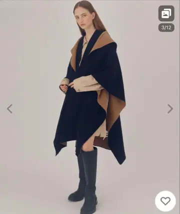 르쉘블루 Doubl Face Knit Cape