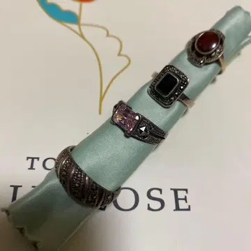 [마카사이트] 반지 4개 세트