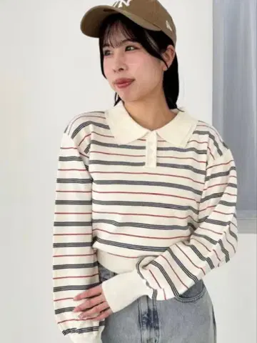 모듬 폴로 니트 Heather 아이보리