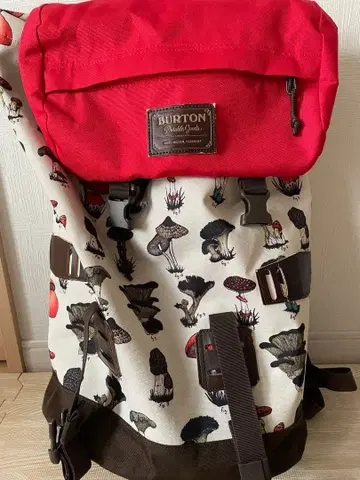 BURTON 버섯 패턴 롤탑 백팩