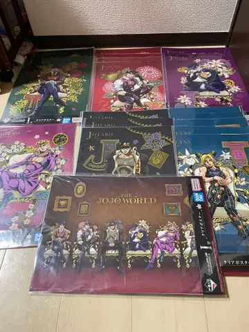 죠죠 월드 제일복권 I상 클리어 포스터 컴플리트 세트 18장 세트