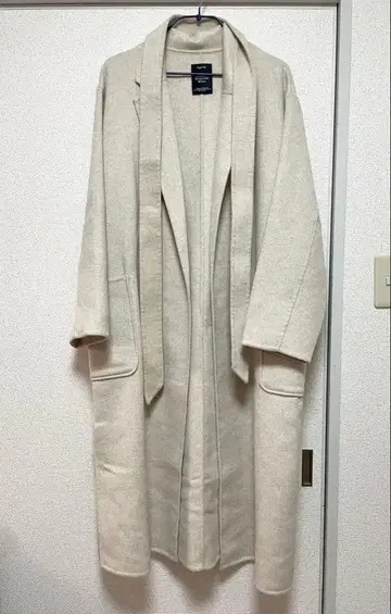 apart by lowrys 울 롱 가운 코트 베이지 계열