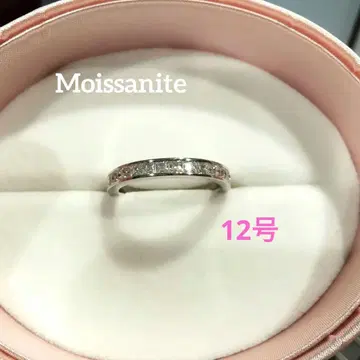 모이사나이트 프린세스컷 하프 이터니티 반지 12호