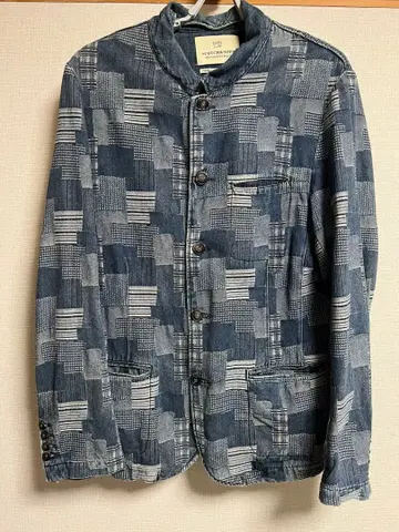 SCOTCH&SOD 데님 자켓 네이비 계열 체크 무늬