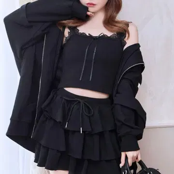 미셸 마카롱 후드티 셋업