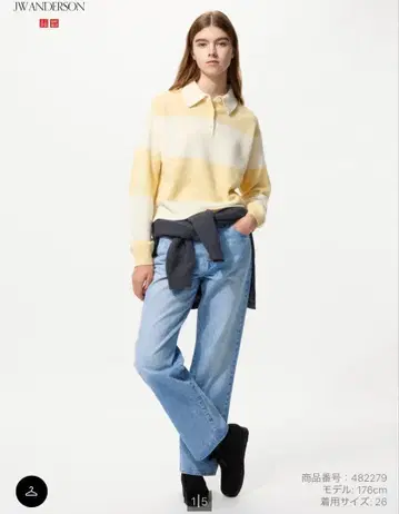 JW ANDERSON 스트레이트 청바지 63 BLUE UNIQLO