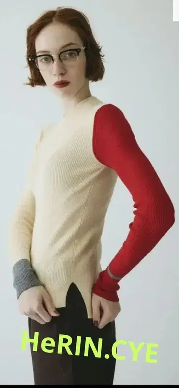 HeRIN.CYE 컬러 블로킹 상의