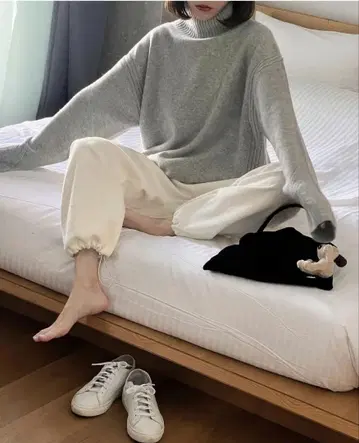 NUEbyas 캐주얼 팬츠 화이트